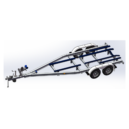 ATM 2000KG  Poly Bunks Aluminum Boat Trailer 