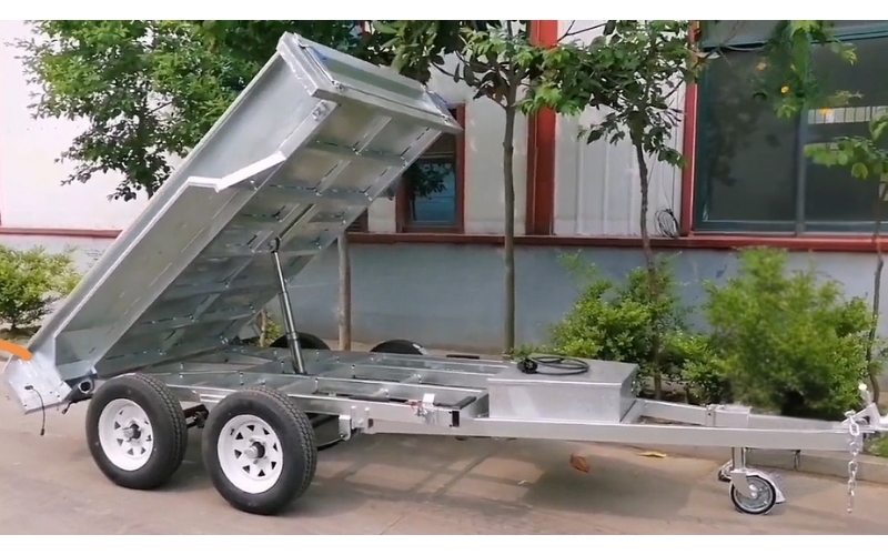 10×6 Tipping Hydraulic Cage Trailer 