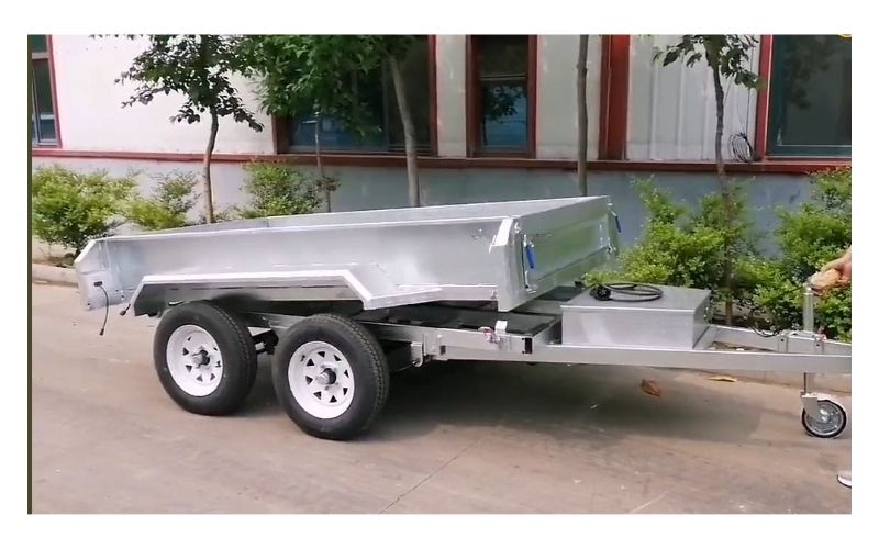 10×6 Tipping Hydraulic Cage Trailer 