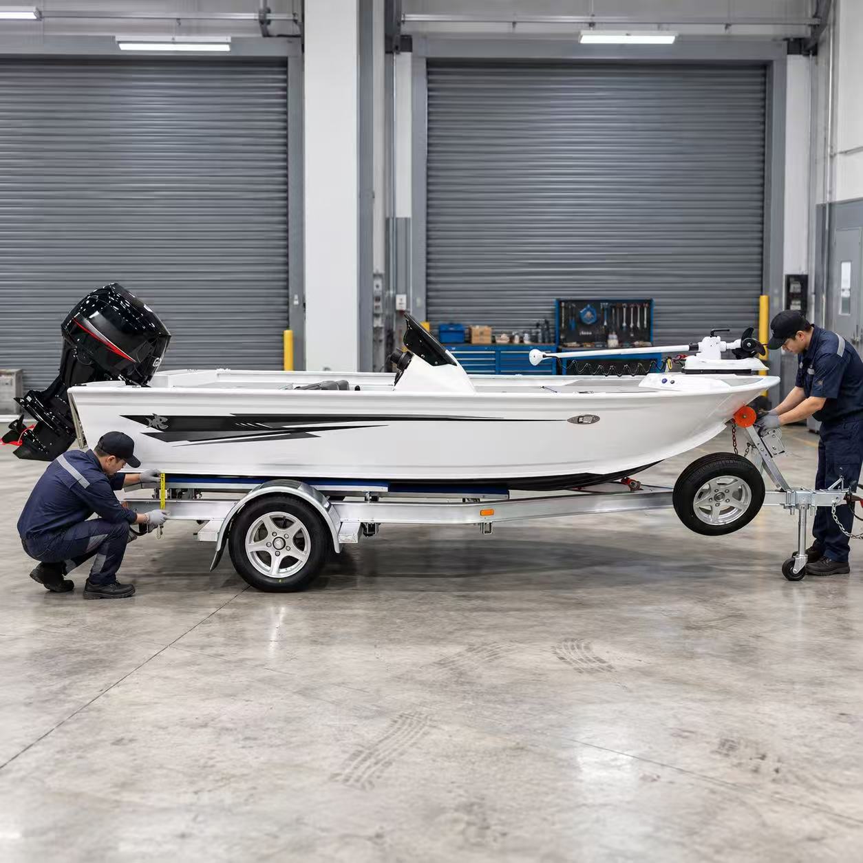 ATM 1500KG  Single axle Aluminum Boat Trailer 